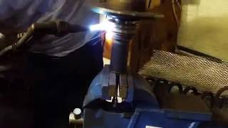 Removing bearing race from Hub using Torch [upl. by Hally]