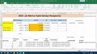 2022 Memur Aylık Katsayı Hesaplama  Enflasyon OranıToplu Sözleşme Oranı Hesaplama 2997 Zam [upl. by Nnitsuj506]