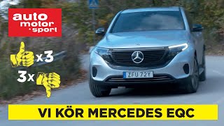 Mercedes EQC provkörd Har den behållit Mercedeskänslan [upl. by Barbie]