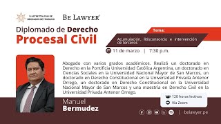 6 Acumulación litisconsorcio e intervención de terceros  Be Lawyer [upl. by Isahella287]