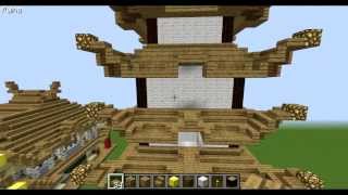 Minecraft  Lets Build Asian style  Part 2 Tower  ep1 [upl. by Clayton]