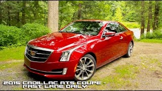 2015 Cadillac ATS Coupe Review  Fast Lane Daily [upl. by Eramal]