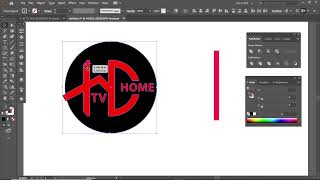 HD tv home letter logo design tutorial [upl. by Arrik537]