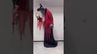 Gemmy Prototype Lifesize Towering Witch Factory Video [upl. by Llenrup]