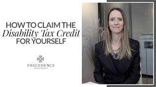 How To Claim The Tax Disability Credit For Yourself [upl. by Atnauqahs]