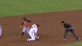 HOUARI Altuve snares liner doubles off Romak [upl. by Barrada737]