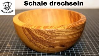 Schöne Holzschale drechseln  Wood turned Bowl  diy [upl. by Ttenrag]