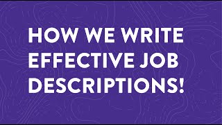 How to Write a Job Description that Attracts Top Talent Every Time [upl. by Wolfort475]