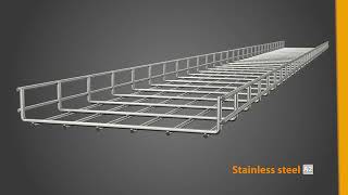 Heavy mesh cable tray SGR  OBO Bettermann [upl. by Allecram152]