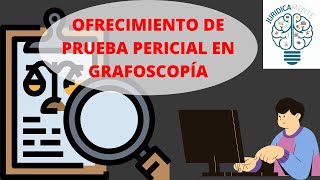 Ejemplo de Ofrecimiento de Prueba Pericial en Grafoscopía Juicio Mercantil [upl. by Inobe]