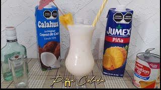 🍹RECETA PIÑA COLADA🍍 COCKTAIL  TUTORIAL BARTENDER [upl. by Adiraf32]