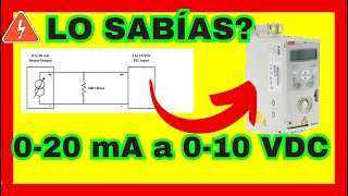 Variadores de Frecuencia desde CERO  Convertir 420 mA a 010 V mediante una resistencia [upl. by Nork]