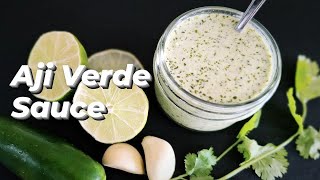 Aji Verde Sauce  Special Peruvian Green Sauce [upl. by Seroka]