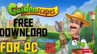 HOW TO DOWNLOAD GARDENSCAPES ON PC [upl. by Akcirred]