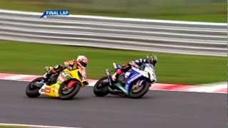 British Superbike 2011 Last Lap  Tommy Hill vs John Hopkins  Post Race Interview [upl. by Zeret]