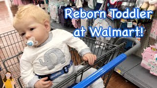 Reborn Toddler Max Shopping at Walmart  Kelli Maple [upl. by Annmarie]