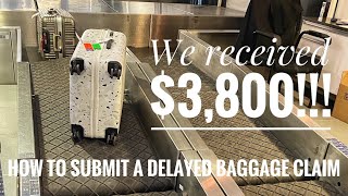 HOW TO SUBMIT A DELAYED OR LOST BAGGAGE CLAIM [upl. by Akeemat]