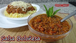 SALSA BOLOÑESA increiblemente fácil y deliciosa [upl. by Ileyan45]