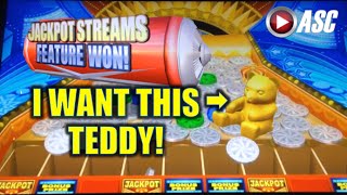 JACKPOT STREAMS  Konami  Progressive Jackpot Wins Slot Machine Bonus [upl. by Kenwood]