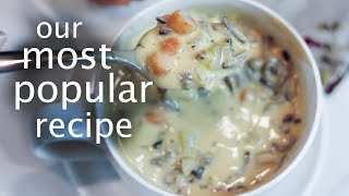 Creamy Wild Rice Soup Vegan Vitamix Recipe [upl. by Netniuq810]