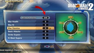 How To Reset Attribute Points  Dragon Ball Xenoverse 2 [upl. by Feola]