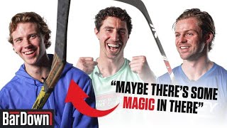 NHL PLAYERS REVIEW ICONIC OLD HOCKEY STICKS [upl. by Sinnod]