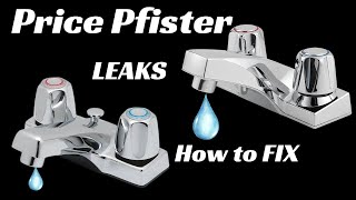 Price Pfister LEAKING Bathroom Faucet Repair fast DIY [upl. by Narib]