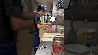 This newcomer showed the Head Chef Fastest way to slice tomatoes 😱🫡 respect shorts ytshorts [upl. by Nomyar61]