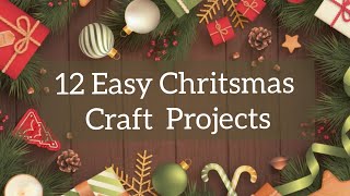 12 Budget friendly Christmas craft ideas  Kids school project Craft ideas [upl. by Donetta]