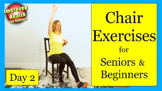 Chair Workout for Seniors and Beginners  Cardio Day  7 Day Program  DAY 2 [upl. by Klein]