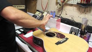 How to String a Guitar  w Martin LifeSpan SP demo on a Martin OMC16OGTE [upl. by Kutzenco]