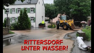 Land unter Hochwasser in Rittersdorf bei Bitburg [upl. by Nastassia195]