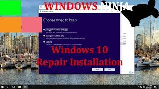 Windows 10 Repair Install [upl. by Nosraep]