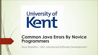 Java Mistakes by Novice Programmers 2  Identifier expected [upl. by Ayhtnic]