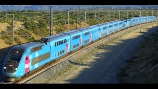 high speed train TGV Thalys Eurostar in France [upl. by Idden]