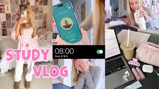 8 AM PRODUCTIVE STUDY VLOG am Wochenende  MaVie Noelle [upl. by Elodie508]