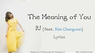 IU  The Meaning of You Lyrics HanRomEng [upl. by Ever567]