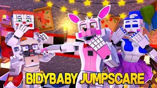 Minecraft Fnaf Sister Location  Bidybab Jumpscare [upl. by Eninahpets655]