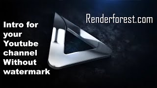 How to make renderforest intro without watermark [upl. by Nitsyrk352]