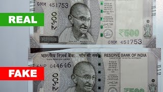 Beware Of Fake Rs500 Note News  Real or Fake [upl. by Skiba132]