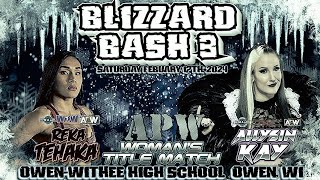 APW womans championship Reka Tehaka vs former TNA Knockouts Champion SeinnaAK47 Allysin Kay [upl. by Auqenat]