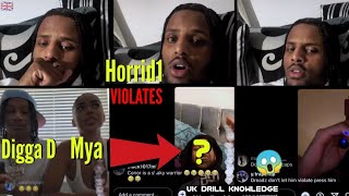 Horrid1 cgm Pressures Mya Mills New BF For Exposing Digga D quotShe Said Diggas A Nerdquot 😱 [upl. by Pessa132]