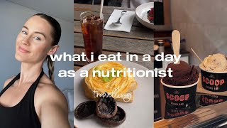 WHAT I EAT IN A DAY AS A NUTRITIONIST  travelling to melbourne [upl. by Mara880]