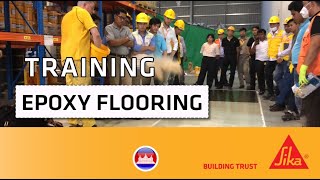 Epoxy Flooring Training  Sika© Cambodia [upl. by Eireva]