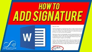 How to Add a SIGNATURE to a Word Doc on Mac [upl. by Sinnej]