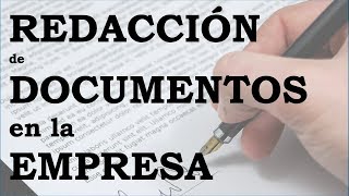 Redacción de documentos en la empresa Carta Comercial [upl. by Ecnarepmet232]