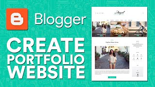 How to Create blogger portfolio website Blogger for beginners [upl. by Ahseuqal]