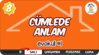 Cümlede Anlam  8 Sınıf evokul Kampı LGS Hazırlık [upl. by Robert]