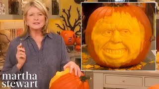 How to Carve Incredible Pumpkin Faces  Martha Stewart [upl. by Adnoloy]