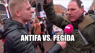 Antifa vs Pegida [upl. by Polinski952]